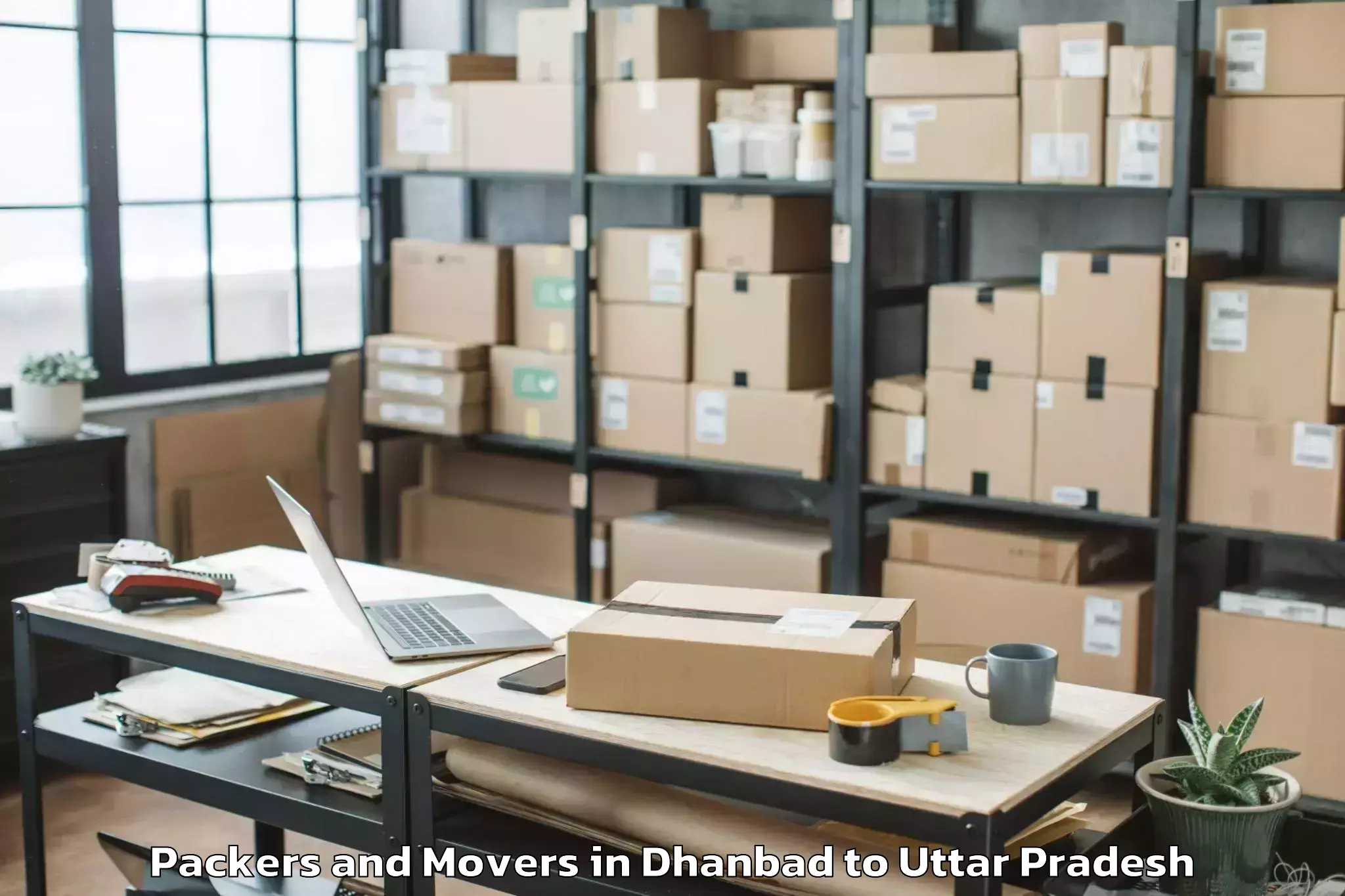 Easy Dhanbad to Obra Packers And Movers Booking